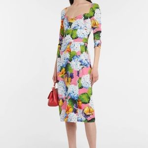 Dolce and Gabbana floral Cady midi dress